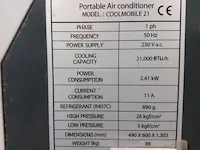 2x mobiele airco gree, coolmobile - afbeelding 9 van  19