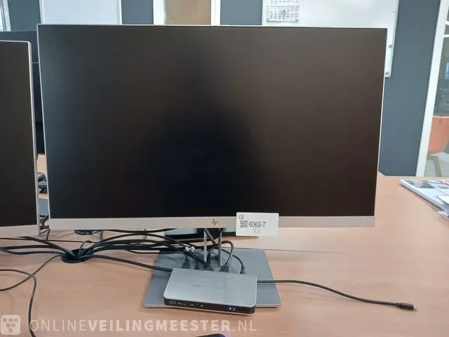 2x monitor hp e243, met dockingstation usb-c multi-stream technology - afbeelding 4 van  7