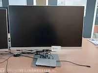 2x monitor hp e243, met dockingstation usb-c multi-stream technology - afbeelding 4 van  7