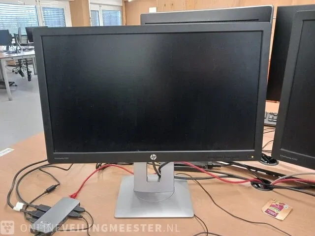 2x monitor hp, elite display e232 met dockingstation e-tec - afbeelding 4 van  8