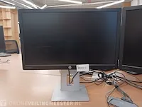 2x monitor hp elitedisplay e232, met dockinstation e-tec - afbeelding 2 van  6