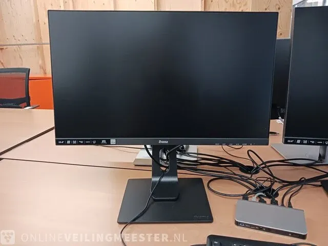 2x monitor iiyama pro lite 24", met dockingstation usb-c multi-stream technology - afbeelding 2 van  7