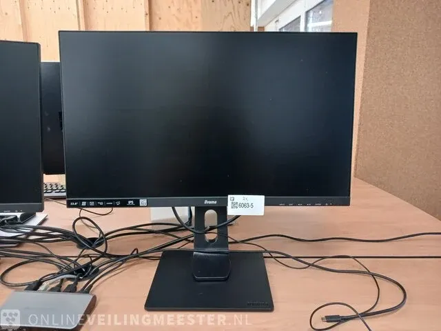 2x monitor iiyama pro lite 24", met dockingstation usb-c multi-stream technology - afbeelding 4 van  7