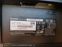 2x monitor iiyama pro lite 24", met dockingstation usb-c multi-stream technology - afbeelding 5 van  7