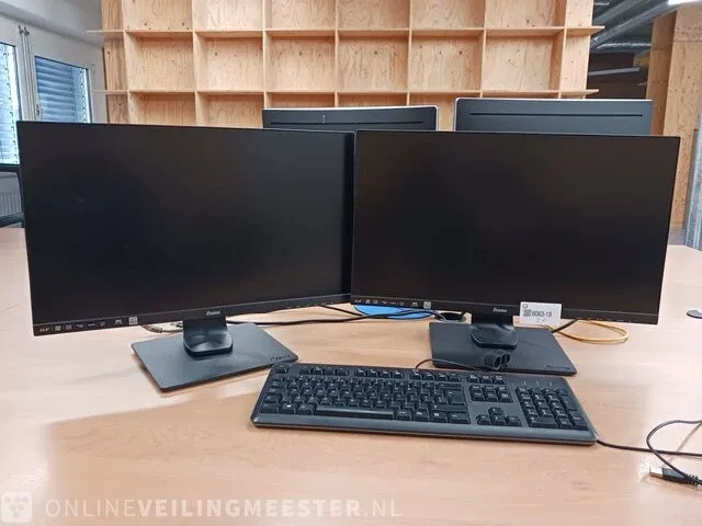 2x monitor iiyama pro lite 24" - afbeelding 1 van  6