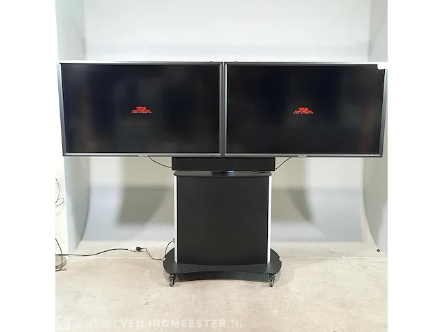 2x monitor op 1x standaard philips, bdl5231v - afbeelding 1 van  18