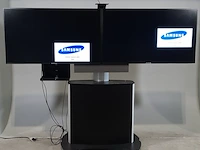 2x monitor op 1x standaard samsung, lh46msplbb - afbeelding 1 van  16