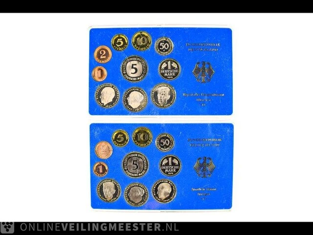 2x muntset deutschland 1979 - afbeelding 1 van  1