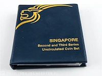 2x muntset unc singapore - afbeelding 8 van  8