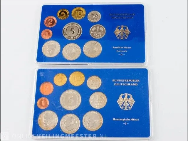 2x muntsets deutschland 1979 - afbeelding 1 van  3