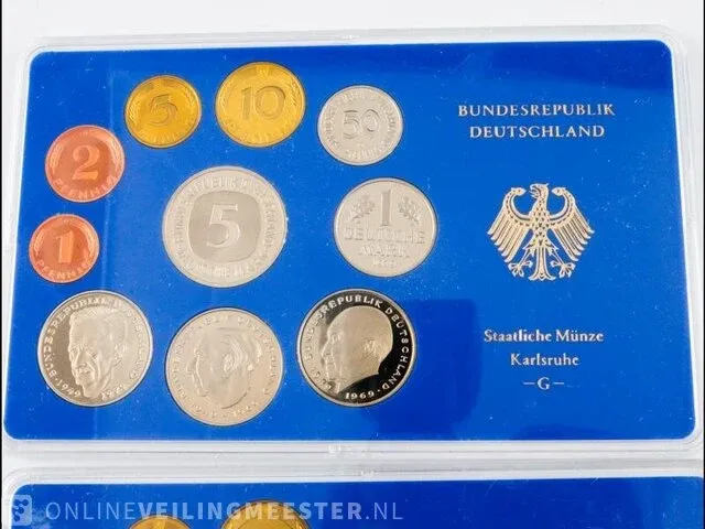 2x muntsets deutschland 1979 - afbeelding 2 van  3
