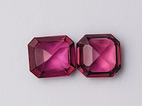 2x natuurlijk garnet - 2.25ct, roze - afbeelding 2 van  2