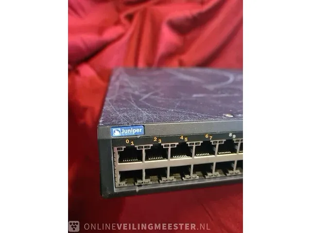 2x network switch juniper, ex4200 48 ports / 8poe, donkergrijs / antraciet - afbeelding 5 van  10