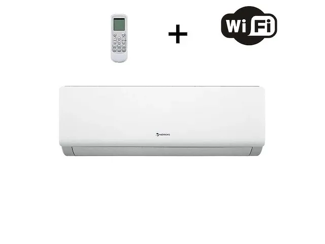 2x nordis airconditioning - 3.4 kw binnen & buitenunit + wifi & remote nordis, ndia12tc1 & ndoa12tc2, wit - afbeelding 1 van  4