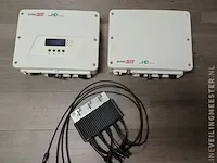 2x omvormer pv solar edge, se 3500h en se 2200h met display en meervoudige optimizer, wit, bouwjaar 2016 - afbeelding 1 van  7