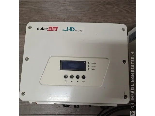2x omvormer pv solar edge, se 3500h en se 2200h met display en meervoudige optimizer, wit, bouwjaar 2016 - afbeelding 2 van  7