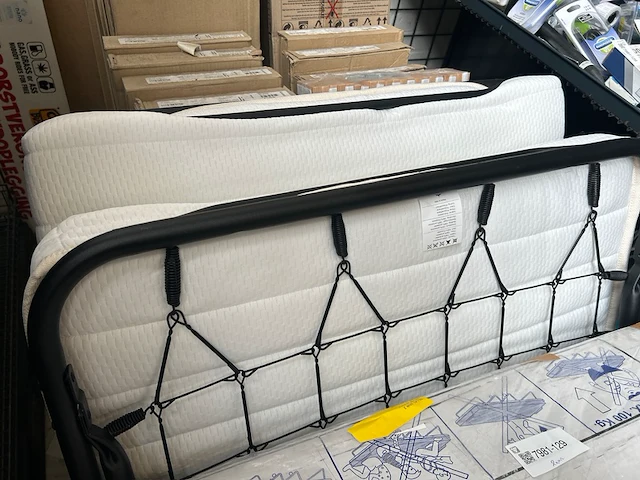 2x opklapbed/vouwbed met matras 80x190 troonz, venetia royal - afbeelding 4 van  6