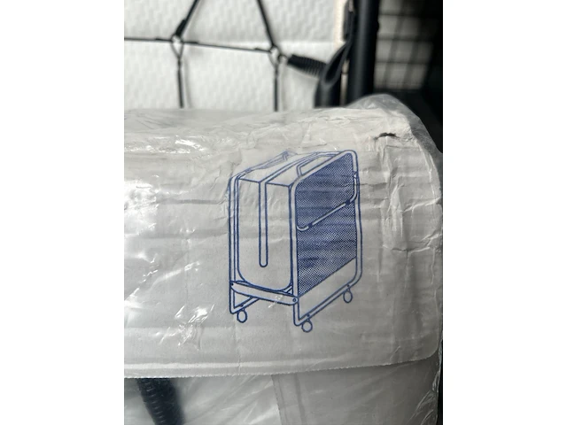 2x opklapbed/vouwbed met matras 80x190 troonz, venetia royal - afbeelding 5 van  6