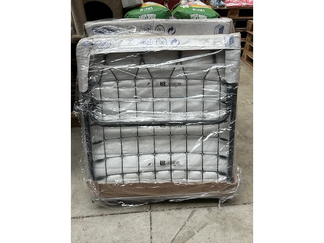 2x opklapbed/vouwbed met matras 80x190 troonz, venetia royal - afbeelding 3 van  7
