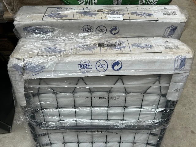 2x opklapbed/vouwbed met matras 80x190 troonz, venetia royal - afbeelding 5 van  7