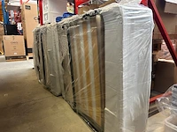 2x opklapbed/vouwbed met matras 90x200 troonz, verona - afbeelding 2 van  3
