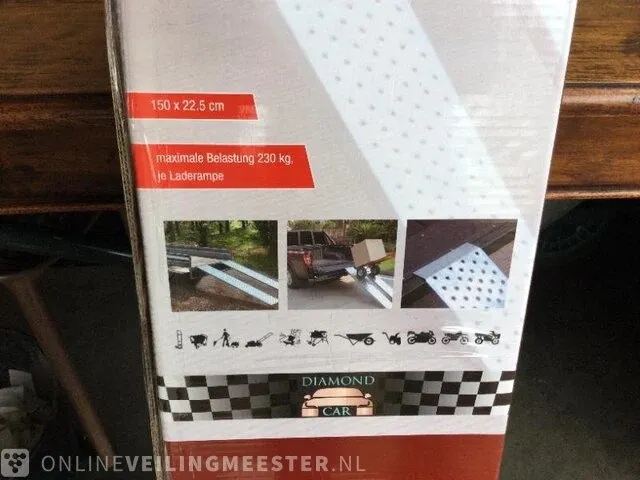 2x oprijplaten diamond car, 25388886, zilver - afbeelding 2 van  4