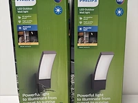 2x outdoor buitenlamp wandmodel led philips - afbeelding 1 van  1