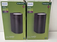 2x outdoor buitenlamp wandmodel philips - afbeelding 1 van  1