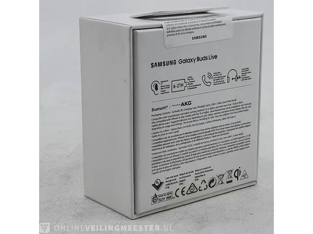 2x paar oordopjes samsung, buds live sm-r180 - afbeelding 4 van  4