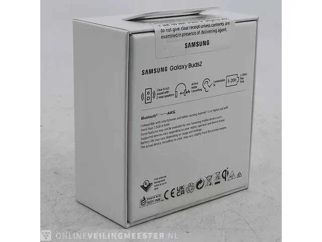 2x paar oordopjes samsung, galaxy buds 2 sm-r177 - afbeelding 4 van  5