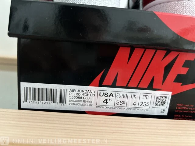 2x paar sneakers maat 36.5 nike, jordan 1 - afbeelding 13 van  14