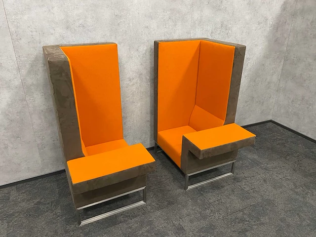 2x palau bricks - akoestische design fauteuil - suède - afbeelding 5 van  15