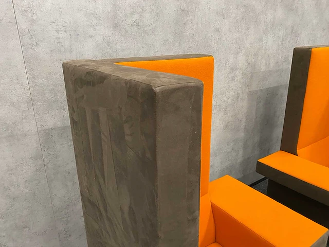 2x palau bricks - akoestische design fauteuil - suède - afbeelding 13 van  15