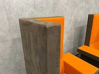 2x palau bricks - akoestische design fauteuil - suède - afbeelding 13 van  15