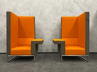 2x palau bricks - akoestische design fauteuil - suède - afbeelding 11 van  15