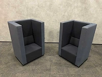 2x palau bricks - akoestische fauteuil - exclusieve stoffering - afbeelding 13 van  16