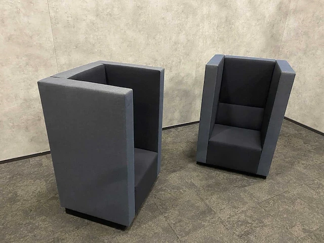 2x palau bricks - akoestische fauteuil - exclusieve stoffering - afbeelding 14 van  16