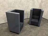 2x palau bricks - akoestische fauteuil - exclusieve stoffering - afbeelding 14 van  16