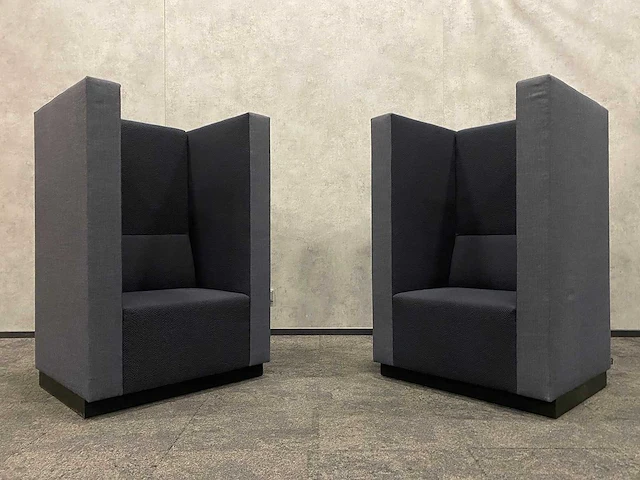 2x palau bricks - akoestische fauteuil - exclusieve stoffering - afbeelding 7 van  16