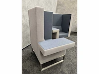 2x palau bricks - design fauteuil - blauw, grijs - afbeelding 2 van  12