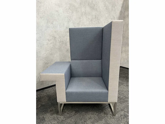 2x palau bricks - design fauteuil - blauw, grijs - afbeelding 6 van  12