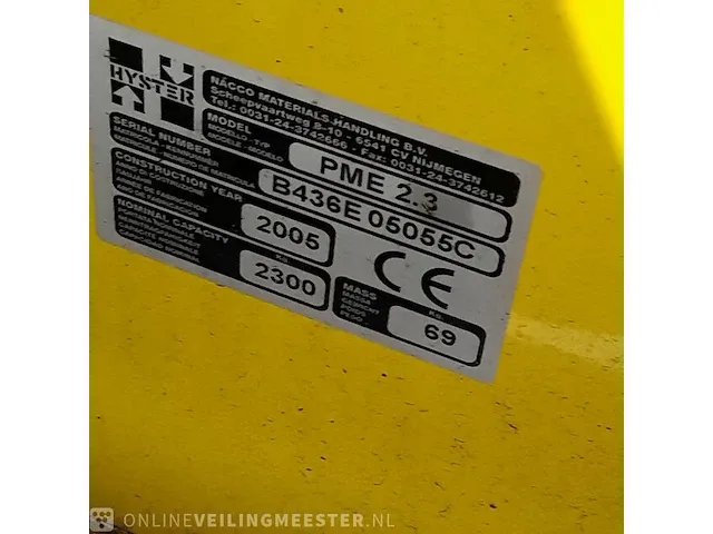 2x palletwagen hyster, pme2.3/pm - afbeelding 4 van  13