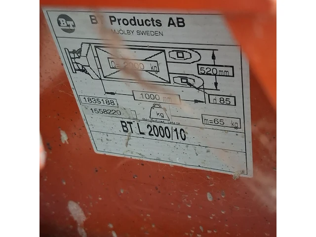 2x palletwagen, o.a. bt-lifter, o.a l2000/10 - afbeelding 6 van  15