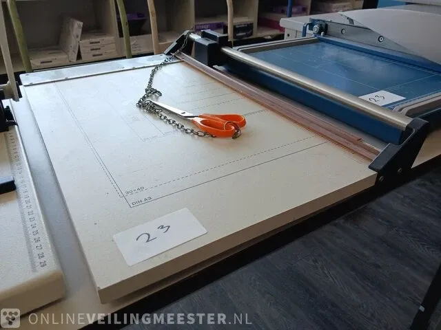 2x papiersnijder met rilapparaat o.a. dahle, ideal - afbeelding 12 van  15