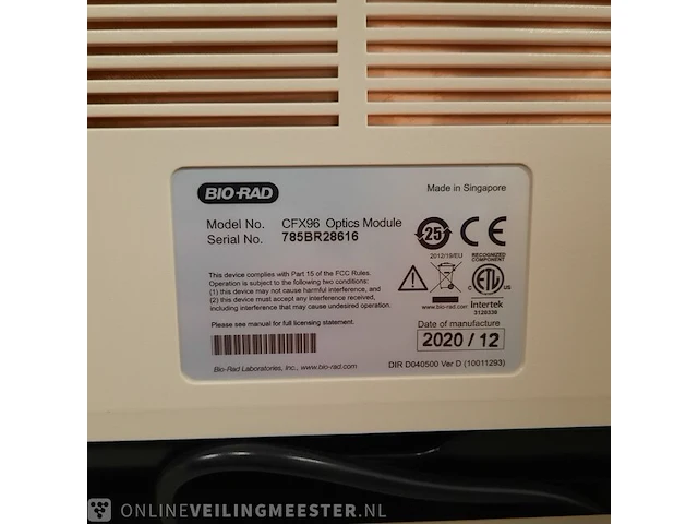 2x pcr systeem bio-rad, cfx96 optics module pcr system, bouwjaar 2012 - afbeelding 10 van  19