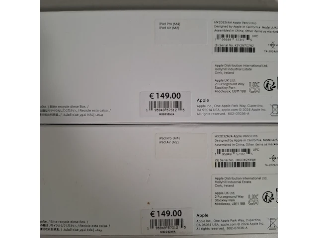 2x pencil pro, apple, a2538, 2024 - afbeelding 4 van  5