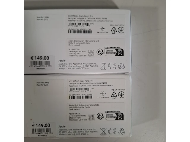 2x pencil pro, apple, a2538, 2024 - afbeelding 5 van  5