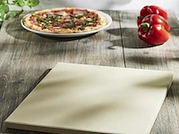 2x pizzasteen, broodbaksteen van hittebestendig cordieriet 30x38x1,5 cm levivo - afbeelding 1 van  7