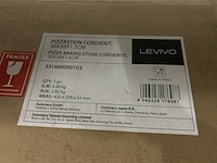 2x pizzasteen, broodbaksteen van hittebestendig cordieriet 30x38x1,5 cm levivo - afbeelding 6 van  7