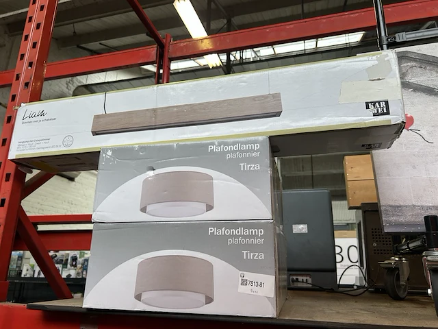 2x plafondlamp, 1x hanglamp - afbeelding 1 van  5